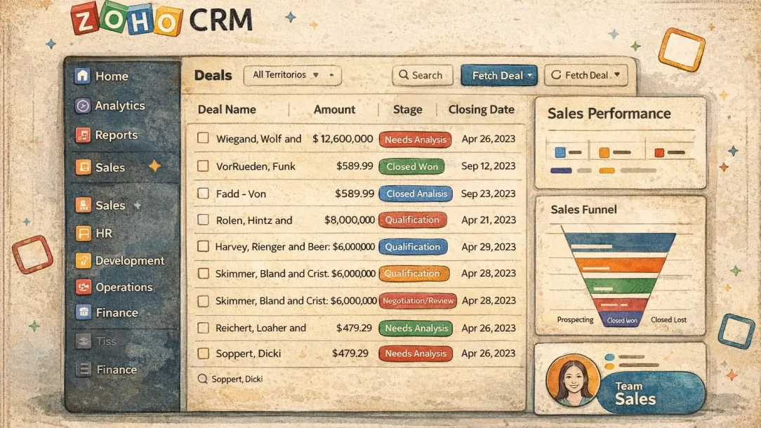 Zoho CRM Dashboard
