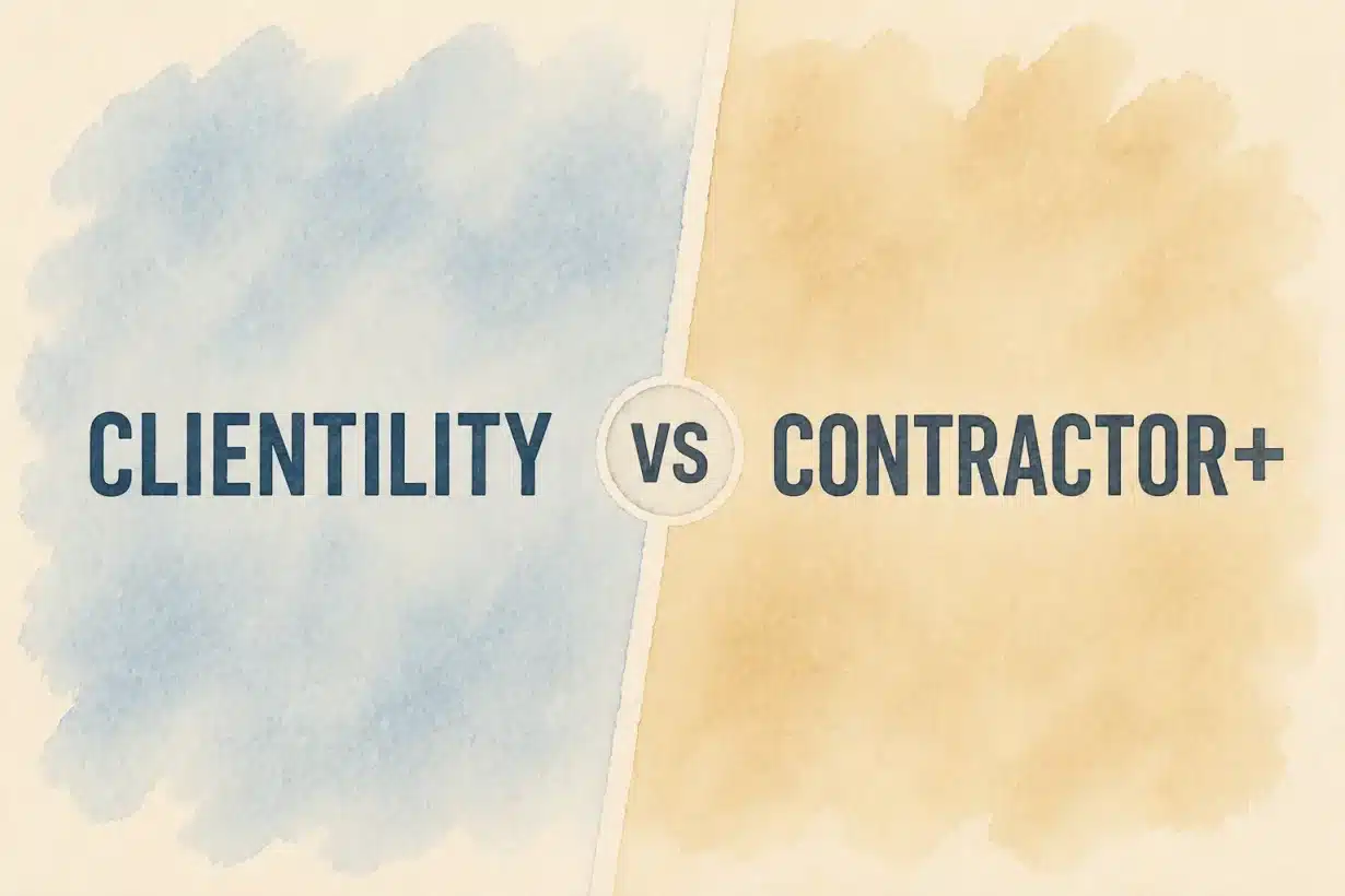 Clientility vs Contractor Plus comparison