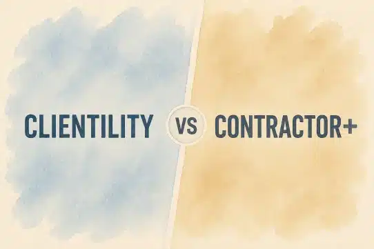 Clientility vs Contractor Plus comparison
